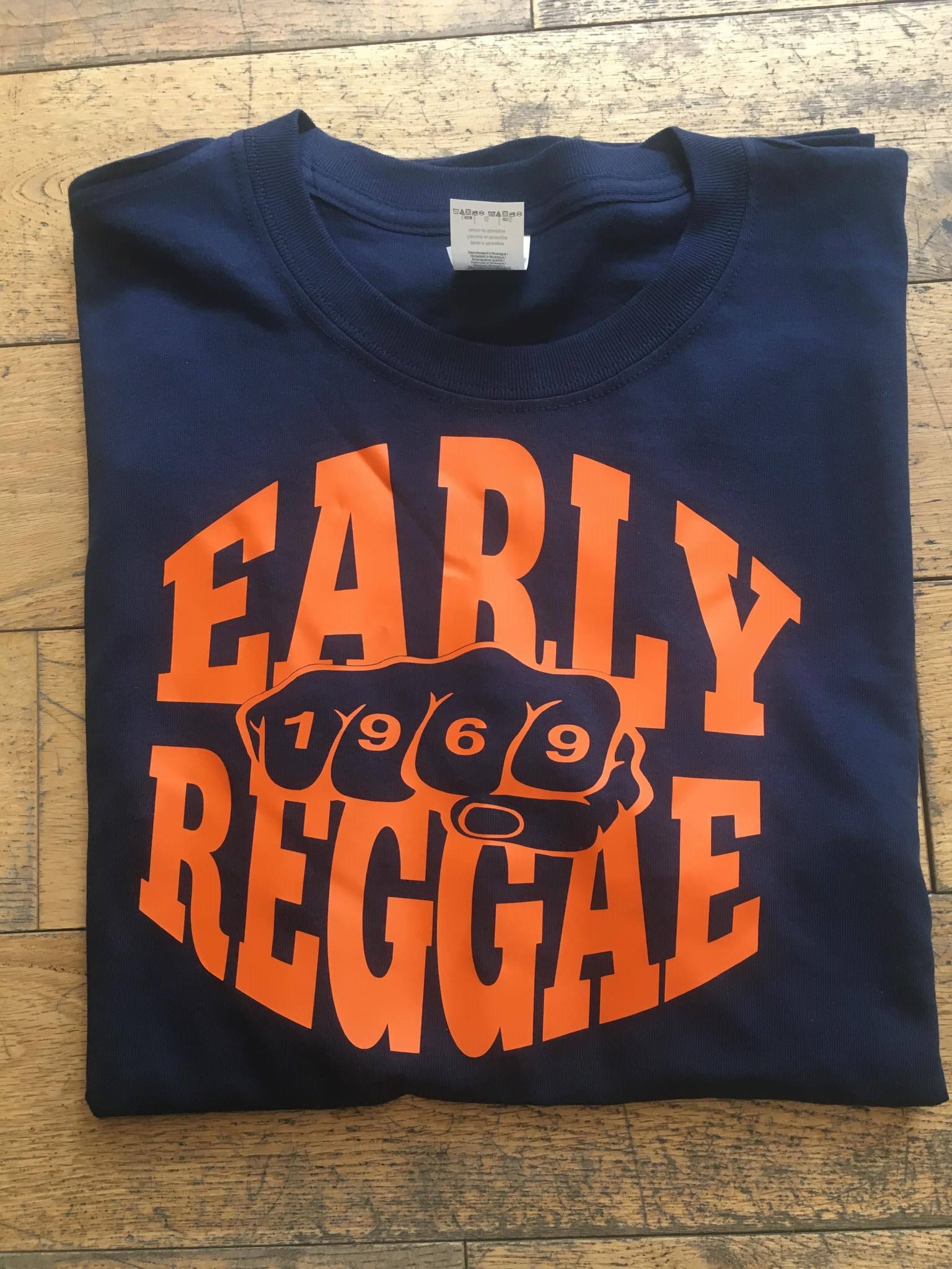 Early Reggae 1969 T-Shirt Navy & Orange